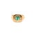 Enticing Emerald 14k Solid Gold Signet Ring Size 7 For Sale In New York - Image 6 of 11