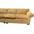 Large O Henry House sofa in gold velvet fabric. Sofa is two pieces with lengths of 83" and 61".