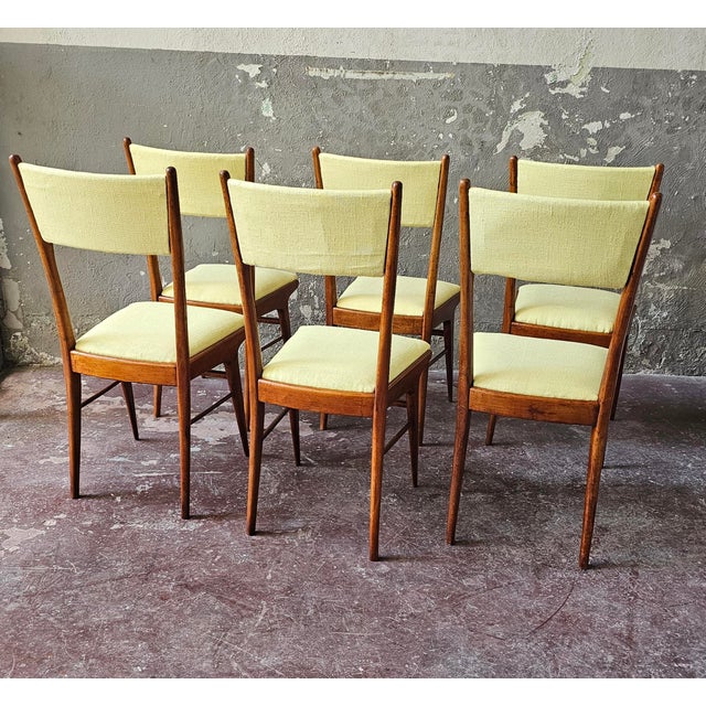 Vintage Italian Chairs by Carlo De Carli, 1950s, Set of 6 For Sale - Image 5 of 10