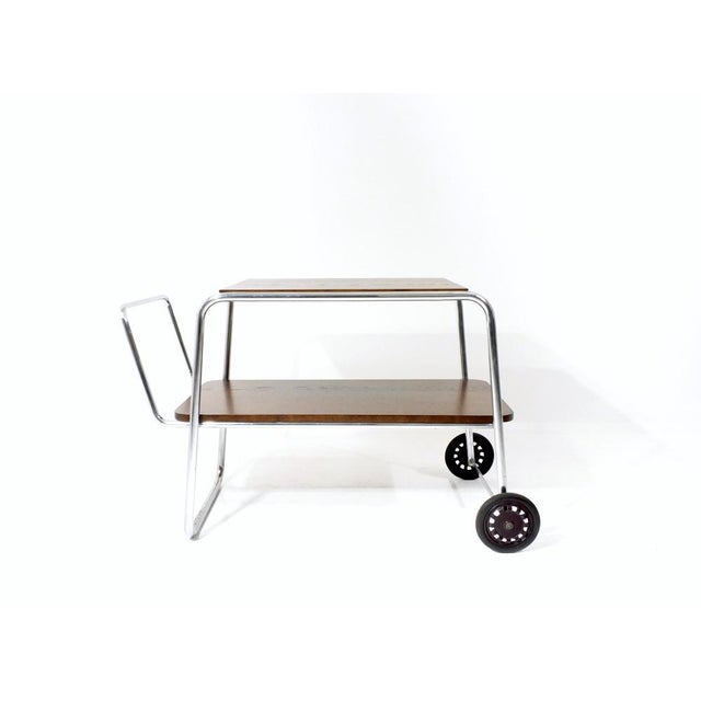 Vintage Bauhaus Tea Serving Cart, 1940 For Sale - Image 13 of 18