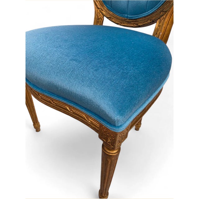 Antique French Carved Chairs Newly Reupholstered - Set of 4 For Sale - Image 9 of 10