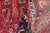 Red Floral Persian Vintage Tabriz Red/Purple Wool Rug - 9'7'' X 13'1'' For Sale - Image 8 of 10