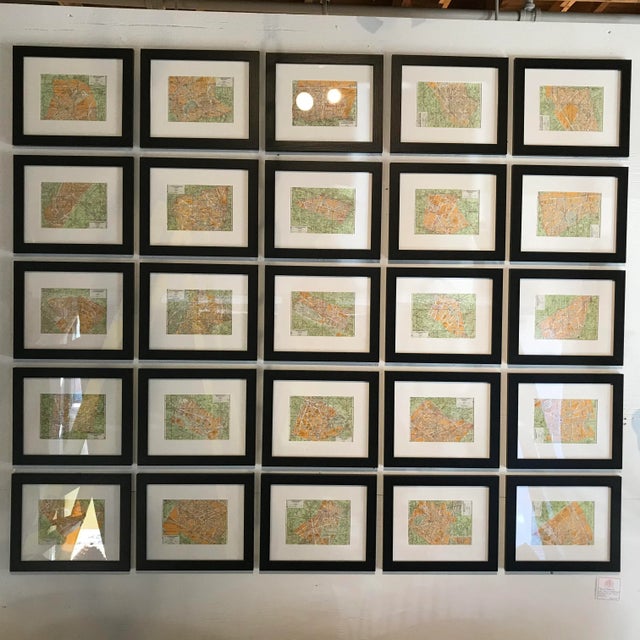 Late 19th Century Paris World Exposition Tourist Map of the Arrondissements Set of 25 For Sale - Image 5 of 5