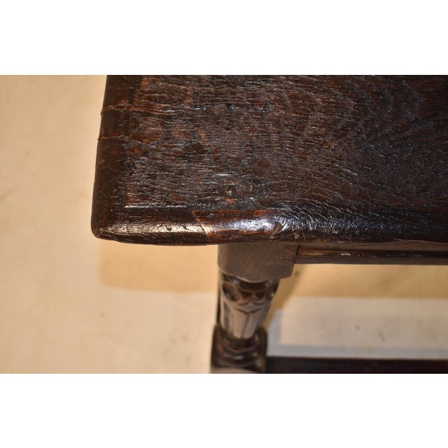 Period James II Oak Joint Bench From England For Sale - Image 12 of 12