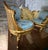Textile Louis XV Style Bergere Wing Chair Set With Gold Leaf Details For Sale - Image 7 of 9