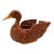 Vintage Boho Chic Wicker Duck Bird Basket For Sale