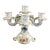 1930s Alboth and Kaiser Five Candle Candelabra With Dimensional Flowers # 26745 For Sale