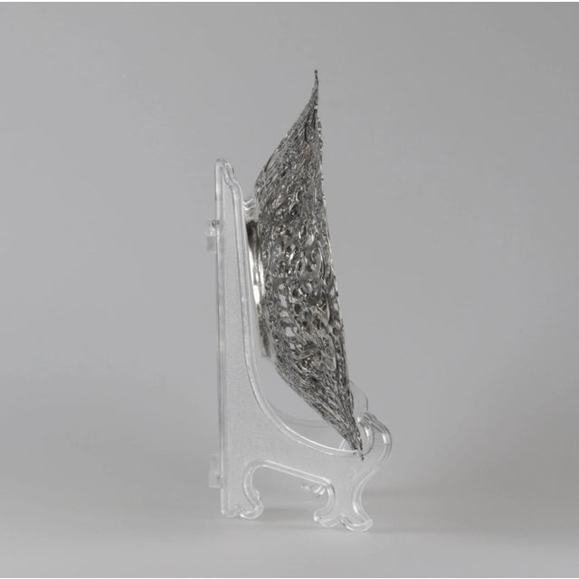 Rococo Decorative Silver Dish For Sale - Image 3 of 9