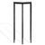 Metal Galvin Marble Top Drink Table in Black with White Marble Top For Sale - Image 7 of 8