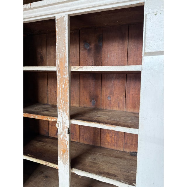 Antique Primitive Farmhouse Cupboard – 19th Century Country Cabinet For Sale - Image 9 of 18