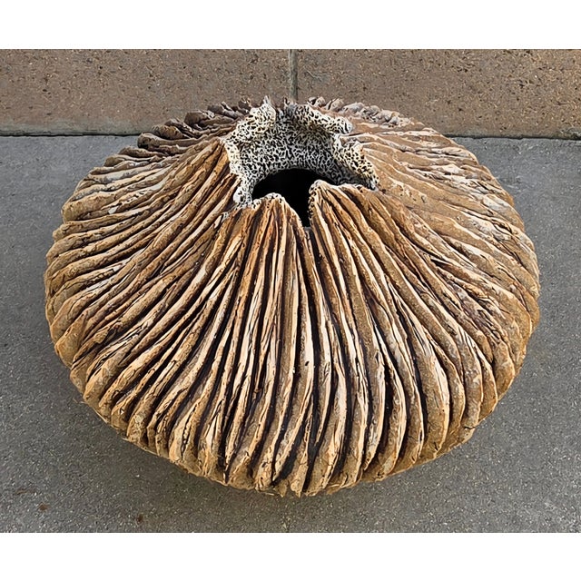 Sand 1990s Anne Goldman Rock Stoneware Vase/Vessel Coastal Sculpture For Sale - Image 8 of 8