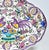 Traditional Antique Hand-Painted Polychrome Faience Wall Plate With Birds and Floral Motifs For Sale - Image 3 of 11