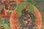 19th Century Tibetan Green Tara Thangka Painting on Cotton, Framed For Sale - Image 10 of 10