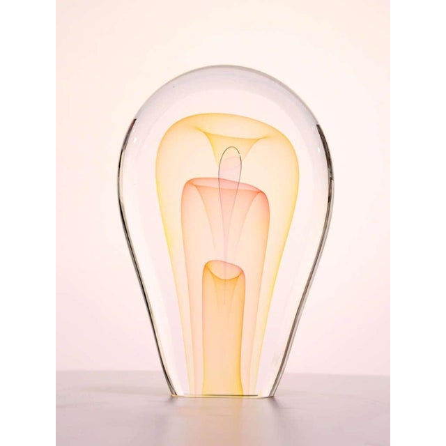 Glass Late 20th Century Modern Art Glass Sculpture by Ed Nesteruk For Sale - Image 7 of 7
