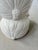 Ceramic Vintage Chinese White Porcelain Vase – Fine Bone China - Cabbage Leaf Pattern For Sale - Image 7 of 14