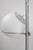 Silver Vintage Italian Space Age Floor Lamp in Aluminum and Opal Glass, 1970s For Sale - Image 8 of 11