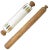Vintage English & French Rolling Pins, S/2 For Sale