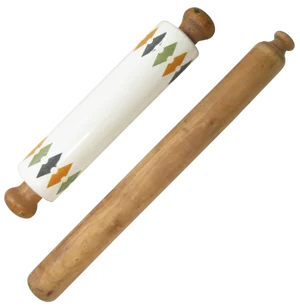 Vintage English & French Rolling Pins, S/2
