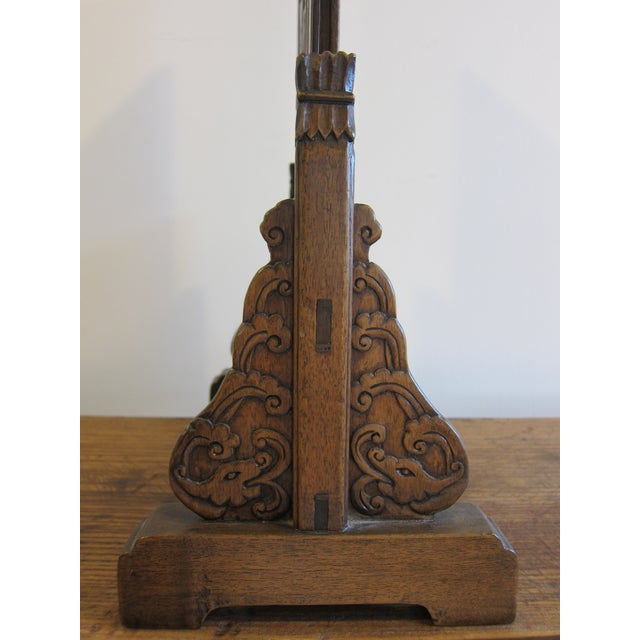 19th Century Carved Wooden Table Screen Story Board For Sale - Image 10 of 12