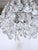 1960s Vintage Brass Embossed Crystal Chandelier With Cascading Swedish Cut Prisms For Sale - Image 5 of 8