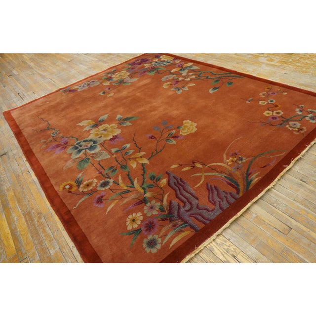 1920s Chinese Art Deco Carpet ( 8' X 9' 6" - 245 X 290 CM ) For Sale - Image 9 of 12