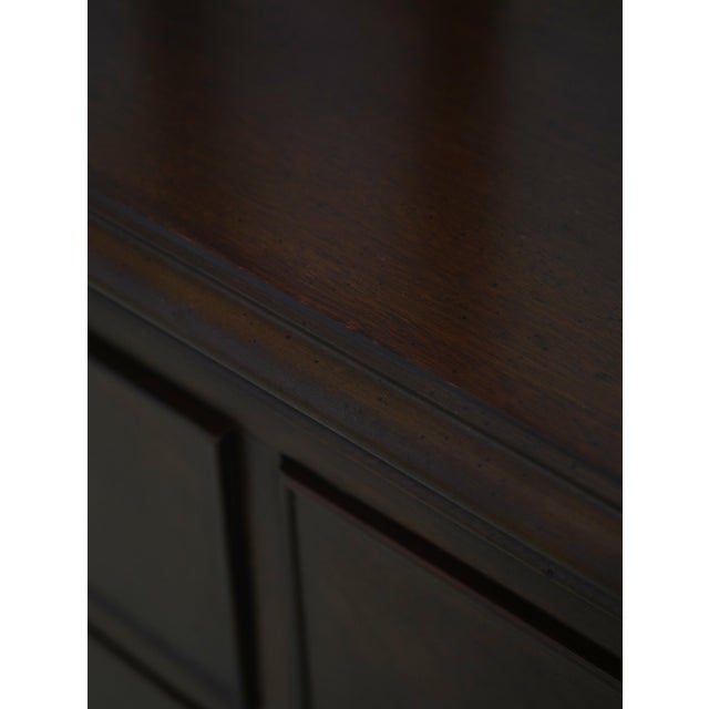 Drexel Heritage 18th Century Mahogany Double Dresser W. 2 Mirrors For Sale - Image 11 of 18