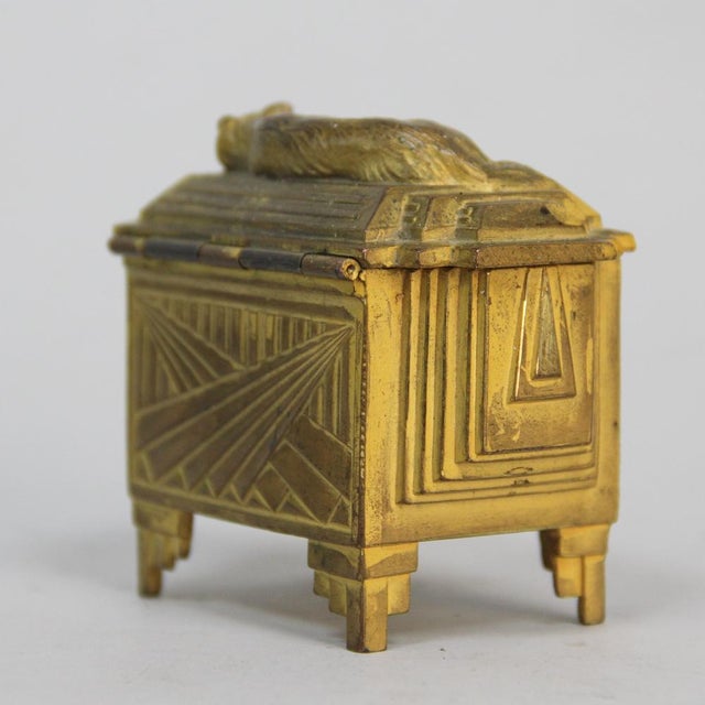 1930s Art Deco Bronze Box, France, 1930s For Sale - Image 5 of 12