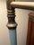 Rembrandt Lamp Company Vintage 1930s Art Deco Cast Brass and Blue Enamel Bridge Swing-Arm Floor Lamp For Sale - Image 4 of 5