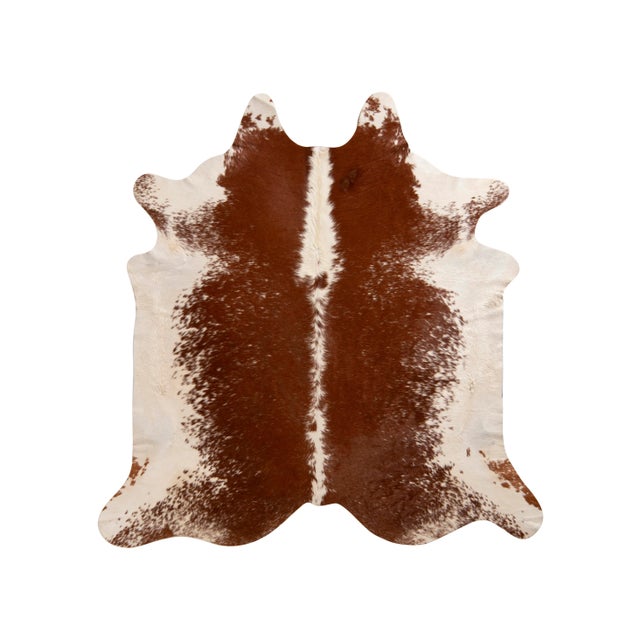 Rug & Kilim’s Contemporary Cowhide Rug in White and Beige-Brown For Sale In New York - Image 6 of 6