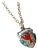 Massachusetts Cape Cod Lobster Vintage Fritz Reu Sterling Silver Enamel Charm on New 18 Inch Gold Filled Necklace For Sale
