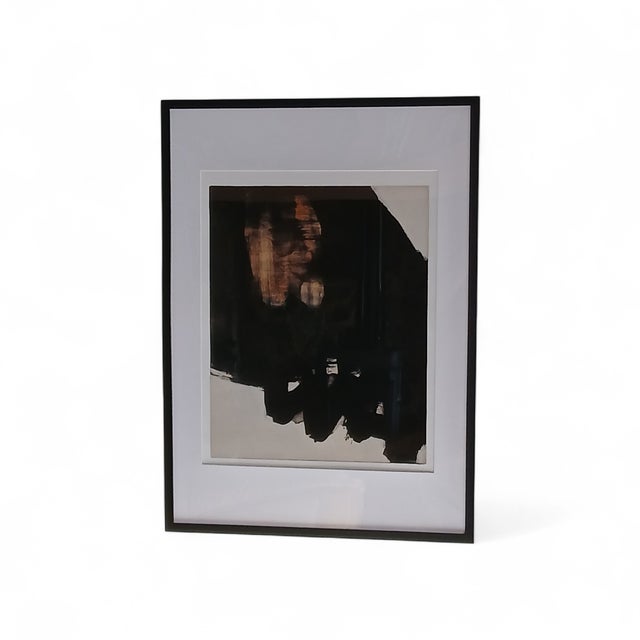 Pierre Soulages, Abstract Composition, Outrenoir, 2020, Print For Sale - Image 4 of 4