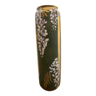 Mid 20th Century Limoges Wisteria Vase For Sale