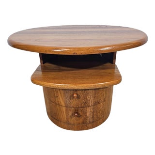 Teak TV Table with Swivel Top from Silkeborg Møbelfabrik, 1960s For Sale