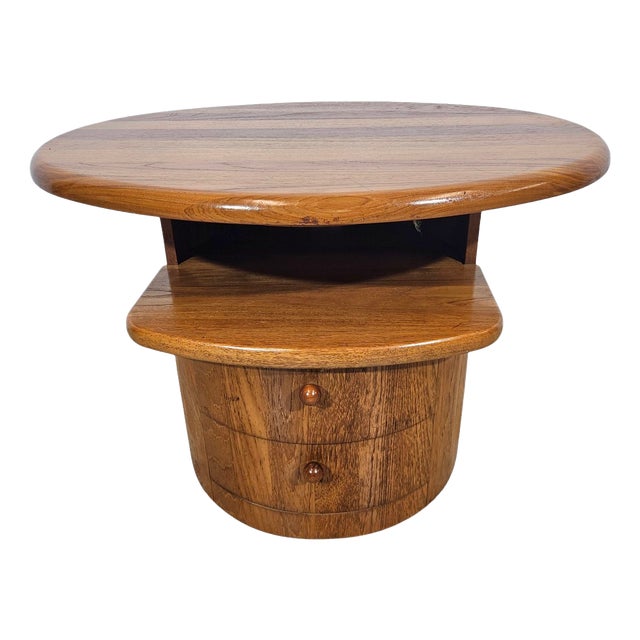 Teak TV Table with Swivel Top from Silkeborg Møbelfabrik, 1960s For Sale