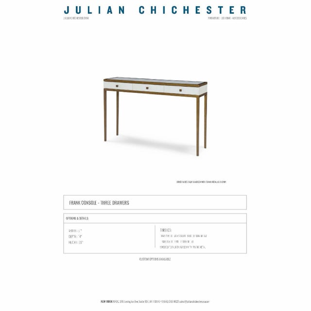 Julian Chichester Julian Chichester Frank Console Table For Sale - Image 4 of 9