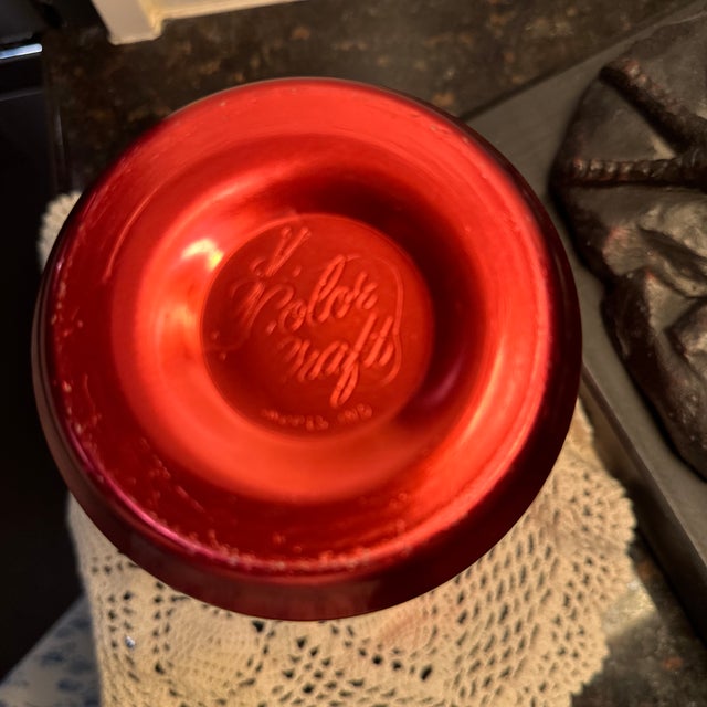 Mid-Century Vintage Color Craft Aluminum Pitcher For Sale - Image 6 of 12