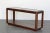 Mid Century Walnut Console With Glass Tops For Sale In Miami - Image 6 of 6