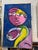 Fantastic Original Peter Keil Abstract Female Portrait Painting. This beautiful piece circa 1970s depicts a colorful...