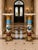 A grand pair of 1980s French Louis XVI-style pedestal pillars, beautifully designed with ornate gilded bronze decoration...
