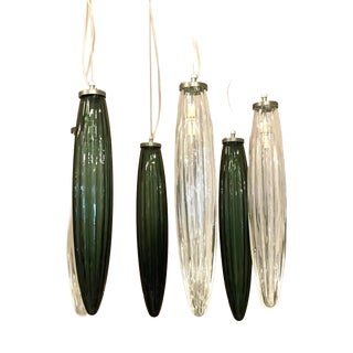 Green Swords Murano Glass Little Cascade by Simoeng For Sale