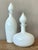 Mid 20th Century Vintage Boho Blown Glass Decanters - Set of 2 For Sale - Image 5 of 8