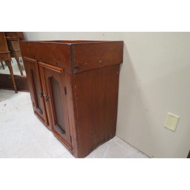 Rustic 19th Century Antique Primitive Handmade Farmhouse Dry Sink For Sale - Image 3 of 11