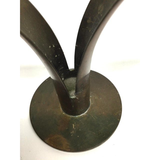 Antique Holland Brass Candle Holder For Sale - Image 9 of 13