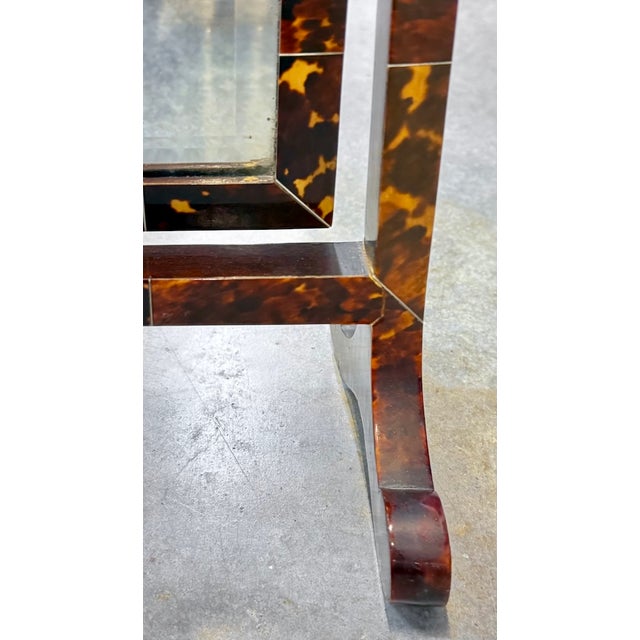 Antique Shell & Horn Tilt-Top Vanity Mirror For Sale - Image 10 of 12