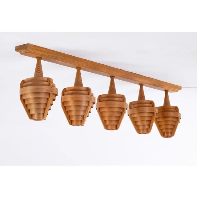 Brown Ceiling Light by Hans-Agne Jakobsson for Ellysett, 1960s For Sale - Image 8 of 9