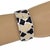 1990s 65852Roberto Coin Giraffe Coin Black & Cream Enamel 18k White Gold Wide Bracelet For Sale - Image 5 of 5