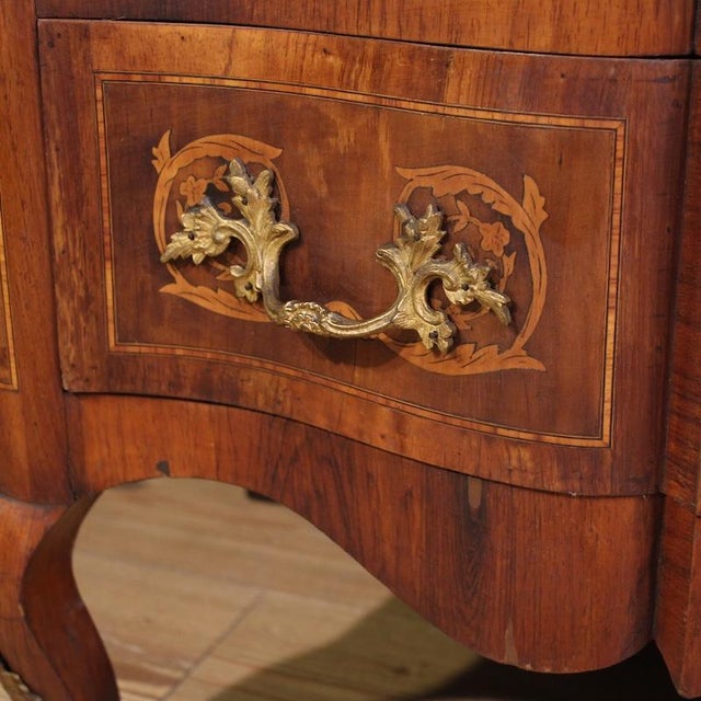 20th Century Louis XV French Inlaid Chest of Drawers, 1930 For Sale - Image 11 of 13