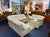 Lane Furniture Vintage Postmodern Beige Leather 6 Piece Modular Sectional Sofa For Sale - Image 4 of 13