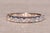 Metal The 9th Street: French Set Natural Diamond Band in White Gold For Sale - Image 7 of 10