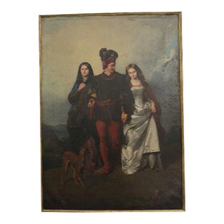 Cassioli Amos, La Rivale Painting For Sale